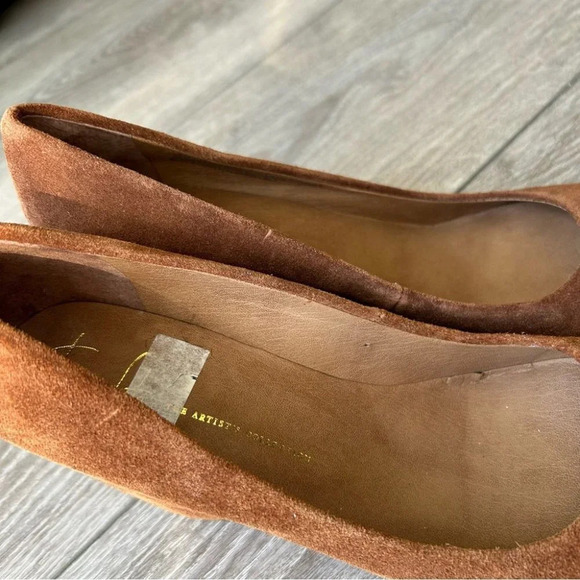 Franco  Sarto Brown Suede Leather Wedges - Picture 8 of 13